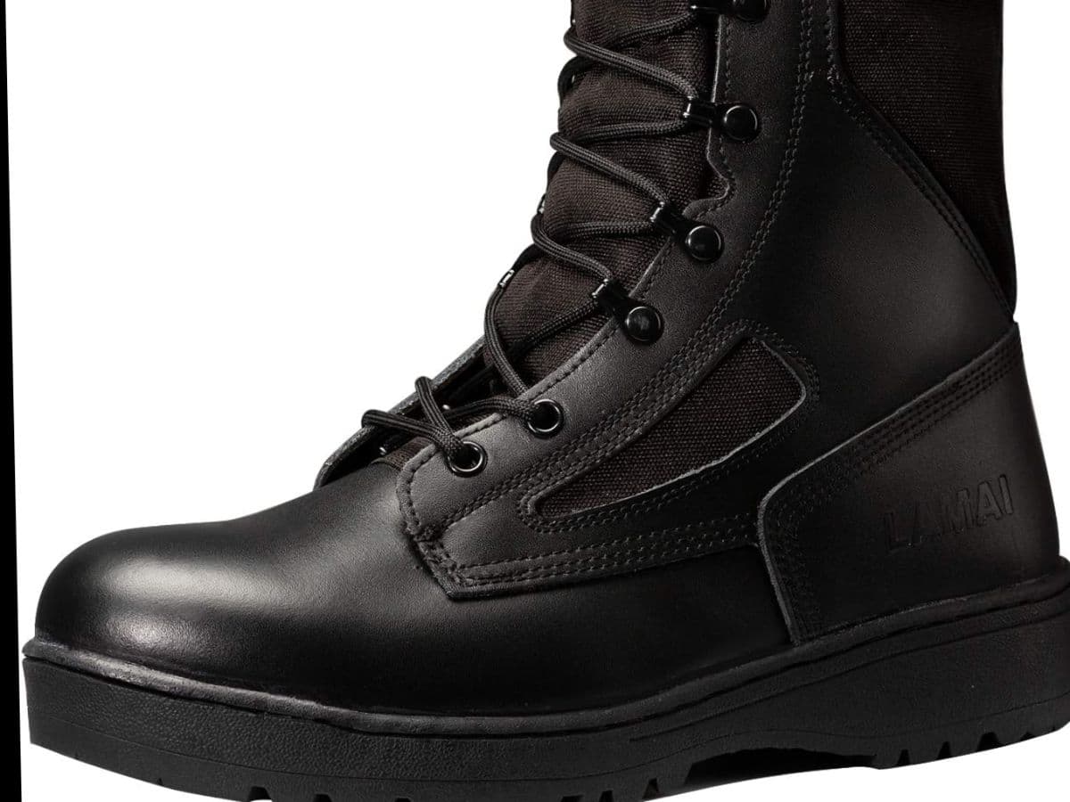 Military waterproof combat boot 